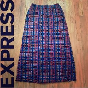 EUC | Express | Plaid Maxi Skirt